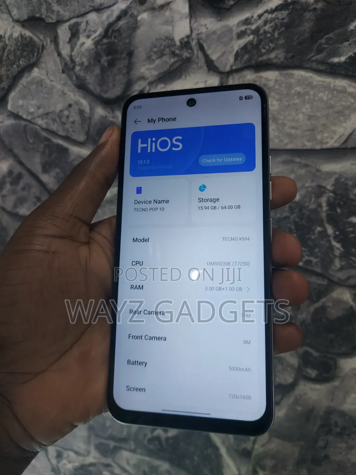 Tecno Pop 10 64 GB Gray