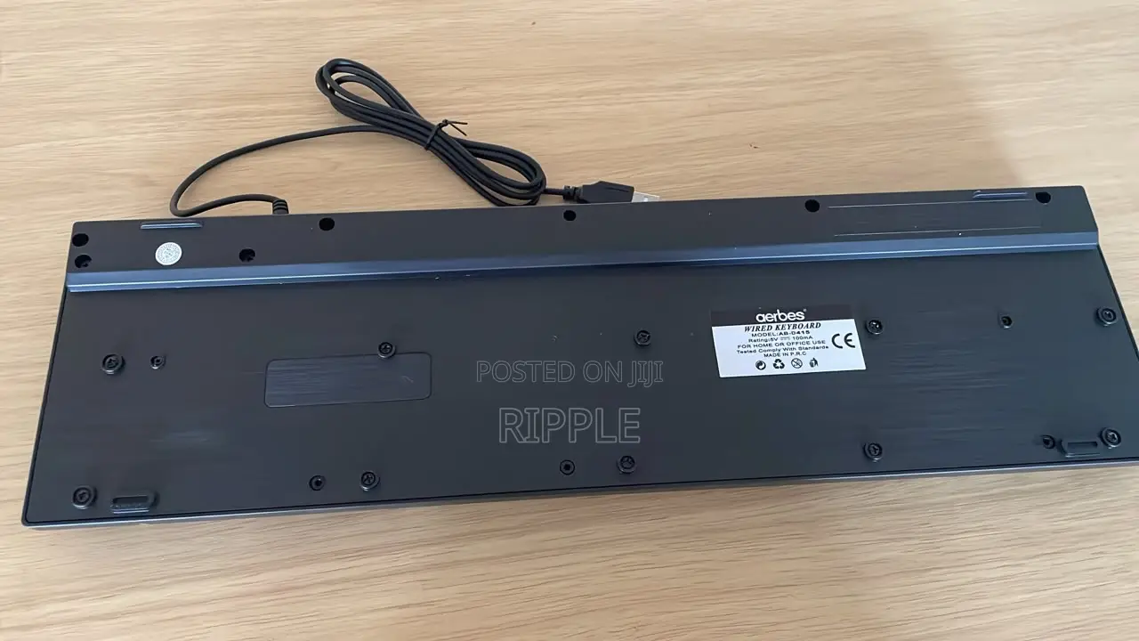Wired USB Computer Keyboard – Full Size Business Keyboard