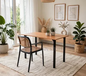 Small Apartment Wooden Foldable Reading Table and Chair