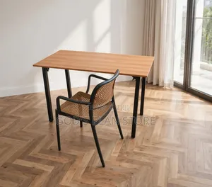 Small Apartment Wooden Foldable Reading Table and Chair