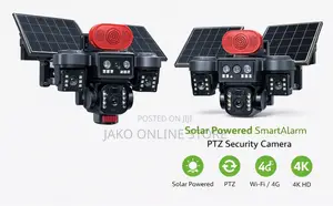 V380 Pro 3‐Lens Solar Camera 4G SIM