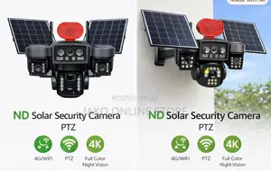 V380 Pro 3‐Lens Solar Camera 4G SIM