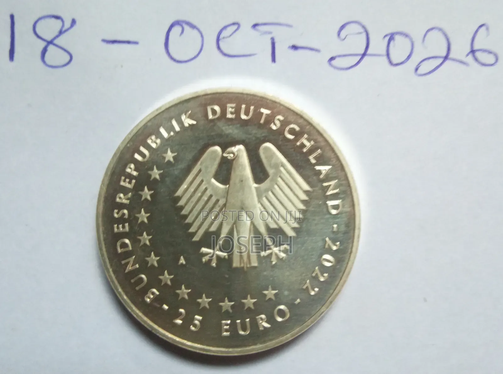 German 25 Euro "Hermhunter Stern"-Monoravia Star Silver Medal