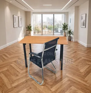 Black Mesh Office Chair and Office Desk(120cm)