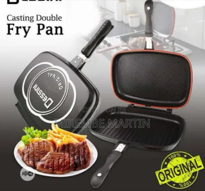 Dessini Double-Sided Grill and Fry Pan.