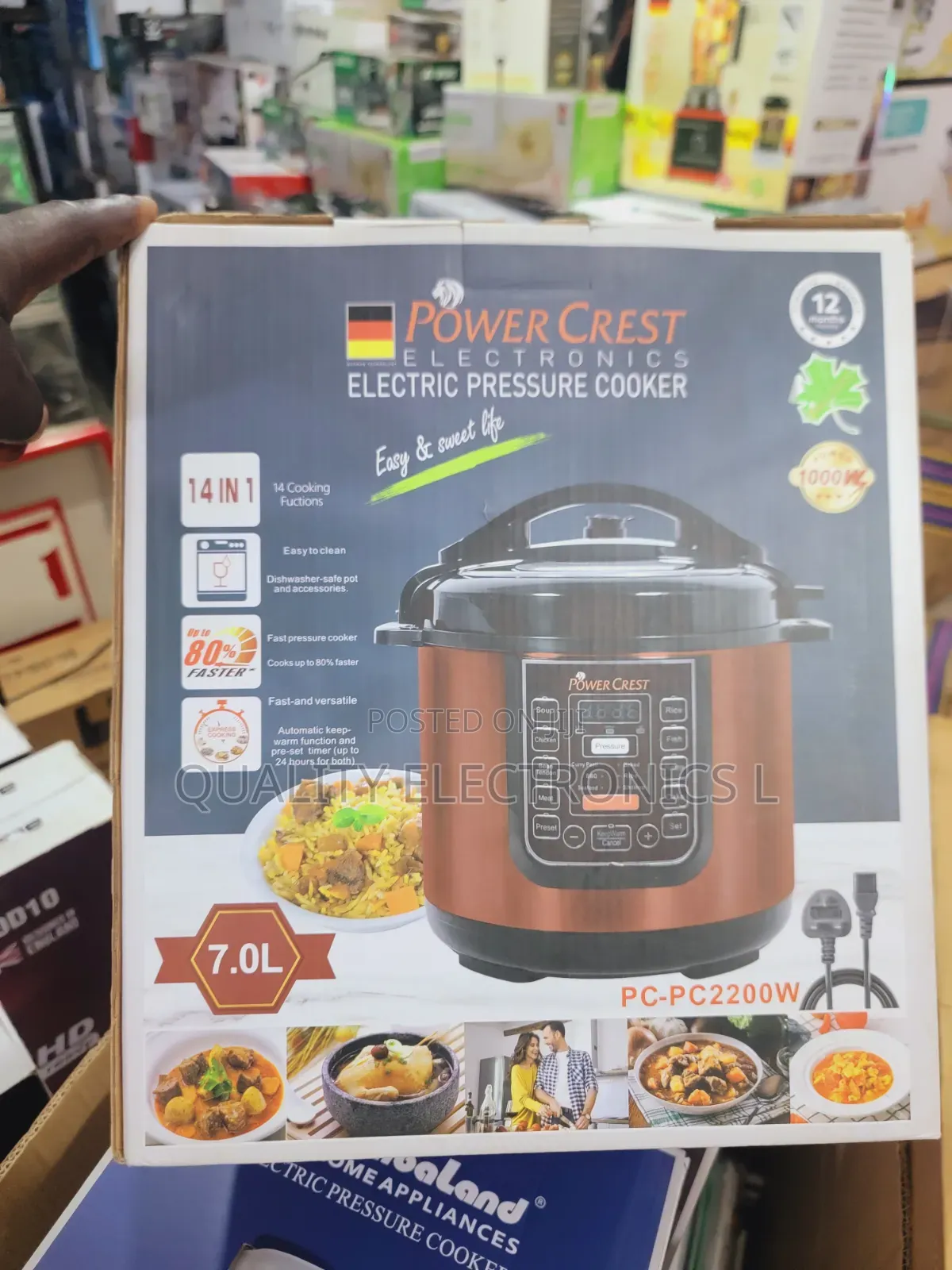Power Crest 7 Litre Pressure Cooker