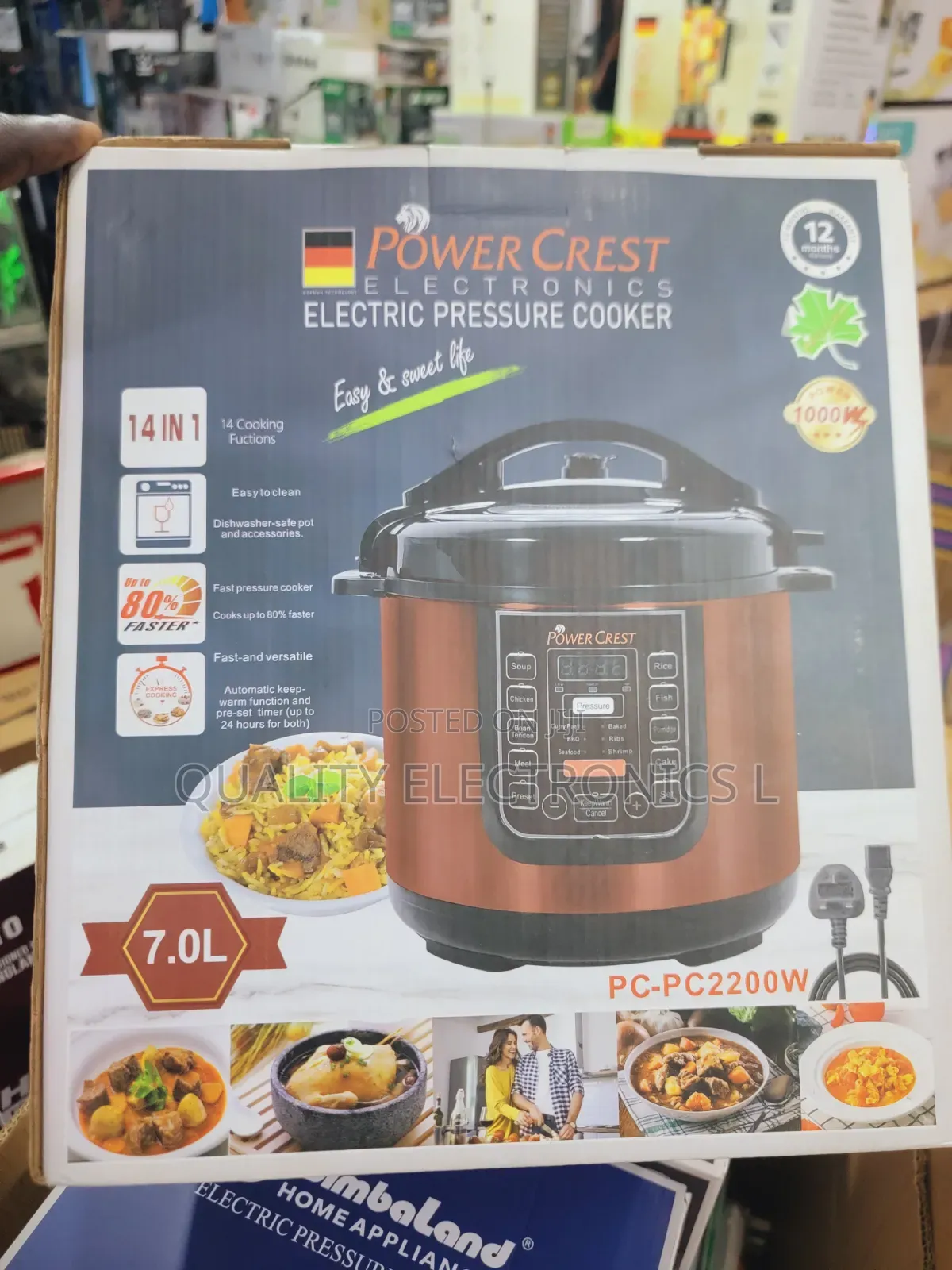 Power Crest 7 Litre Pressure Cooker