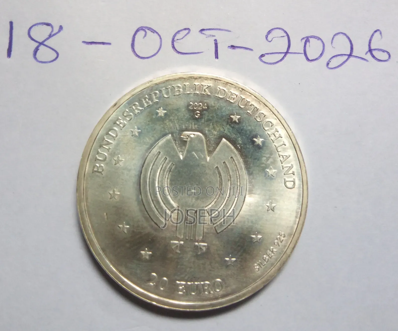 German 20 Euro - 2024 "75 Years of the Basic Law/Constitution