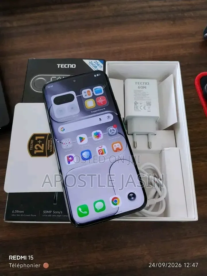 New Tecno Camon Slim 256 GB Black