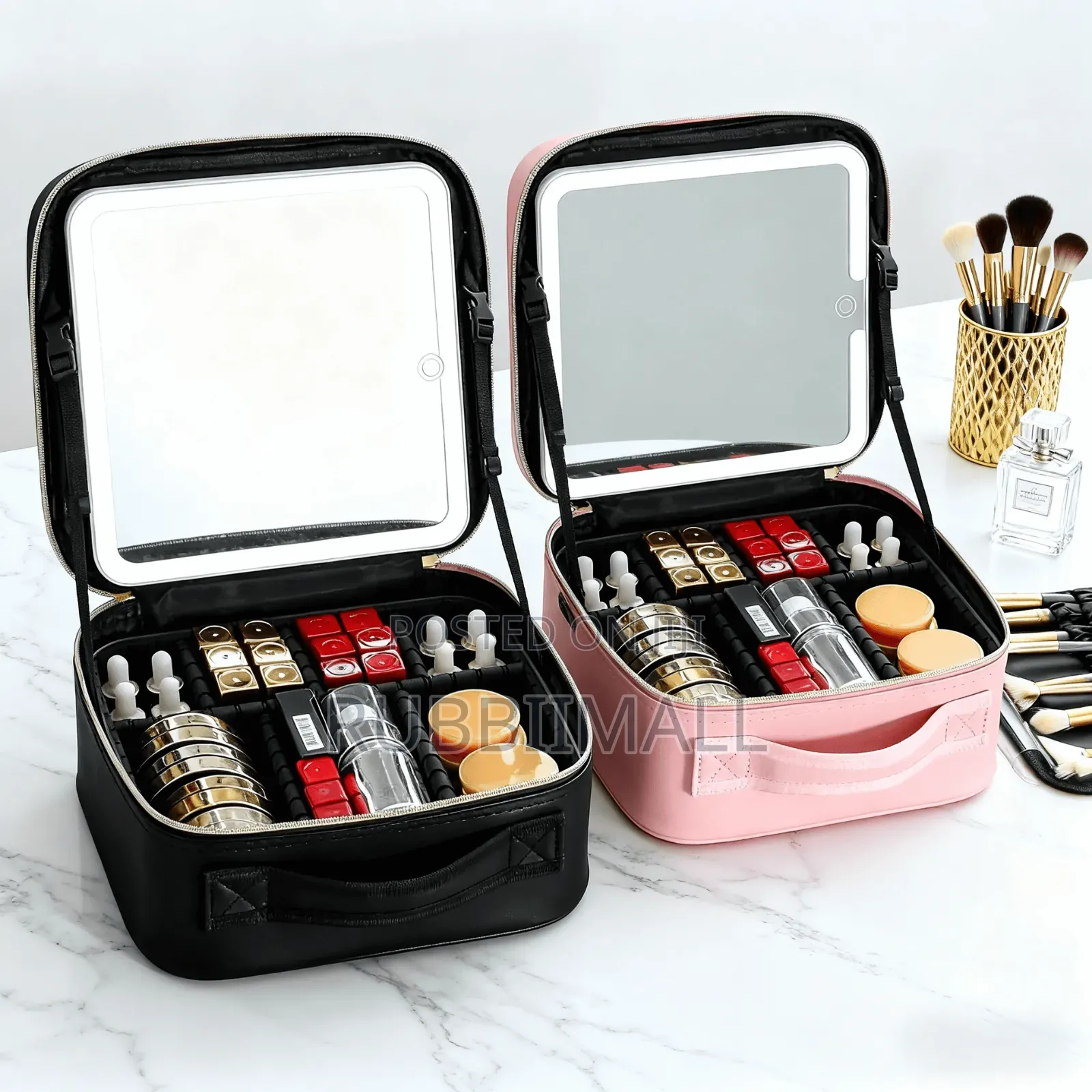 Rechargeable LED Makeup Bag With Mirror