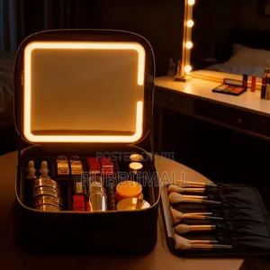 Rechargeable LED Makeup Bag With Mirror