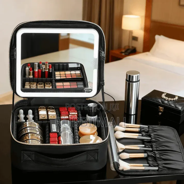 Rechargeable LED Makeup Bag With Mirror