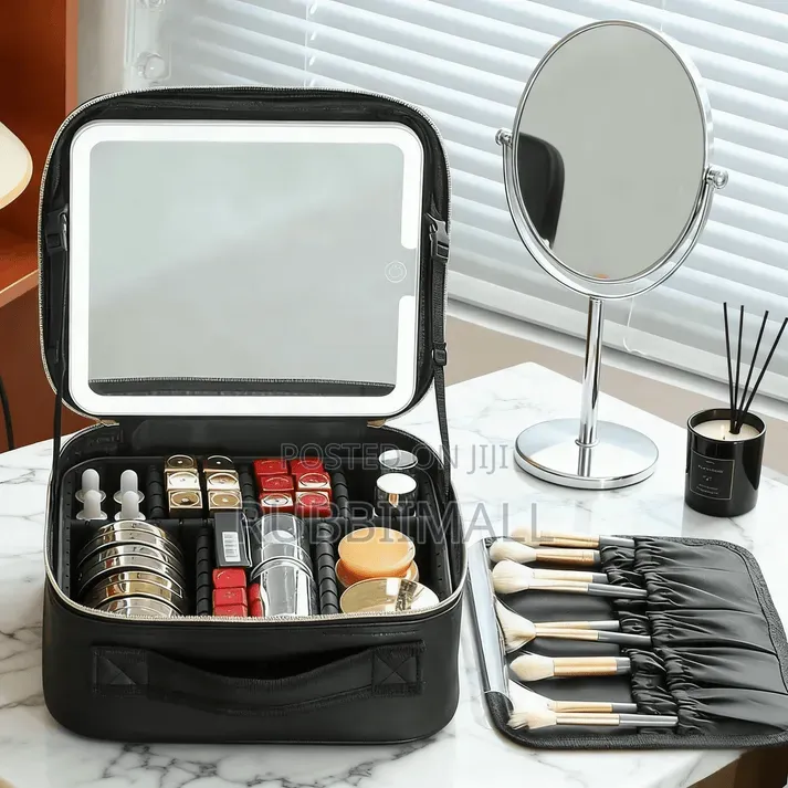 Rechargeable LED Makeup Bag With Mirror
