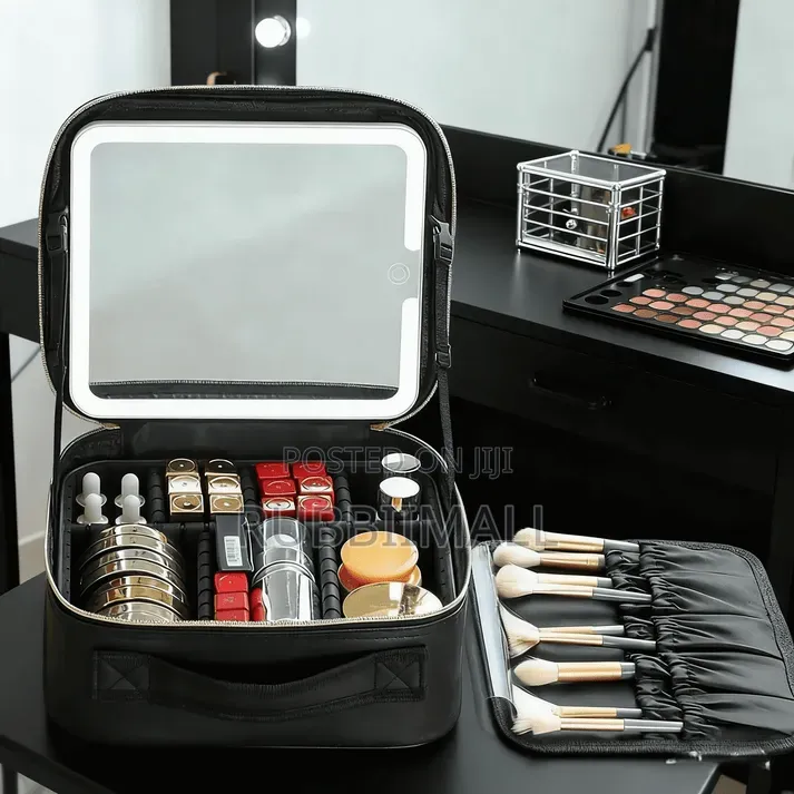 Rechargeable LED Makeup Bag With Mirror