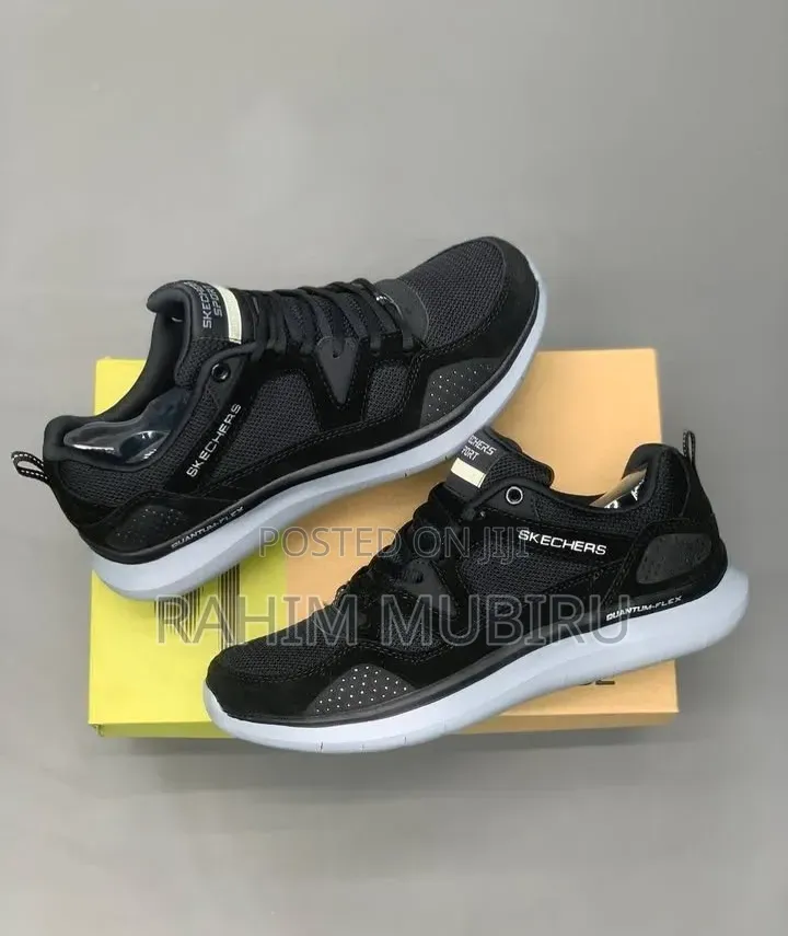Original Skecher Quantum Frex Relaxed Fit Black Lifestyle Sneakers