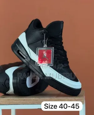 Original New Nike Air Jordan 3 Retro Fragment Black and White Sneaker
