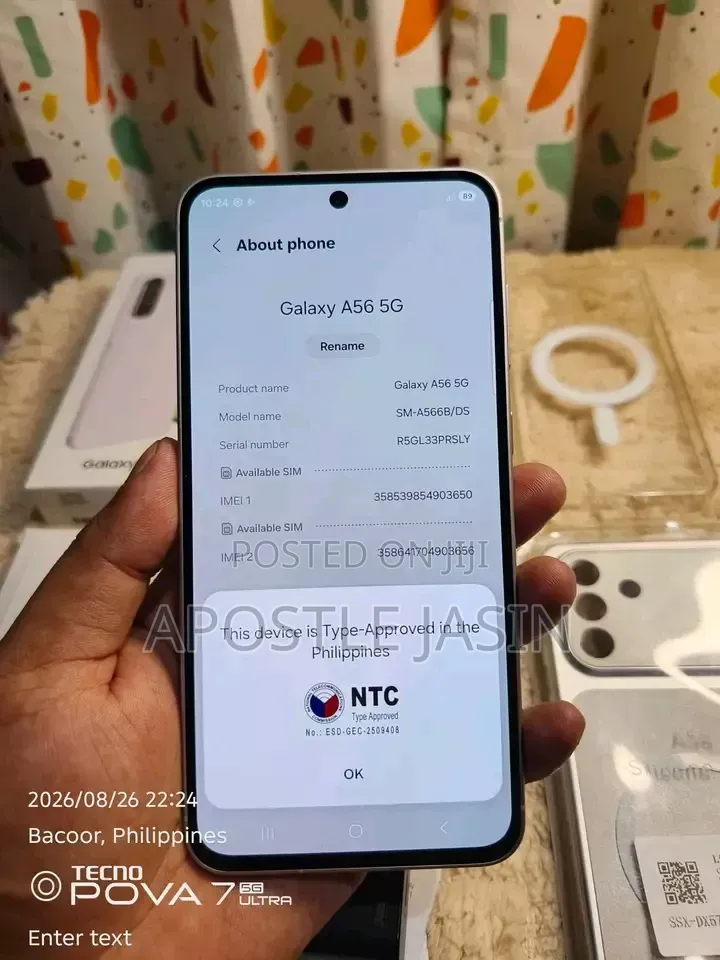 New Samsung Galaxy A56 256 GB Pink
