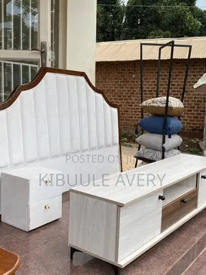 L Sofa Set and 6by6 Bed With Drawers