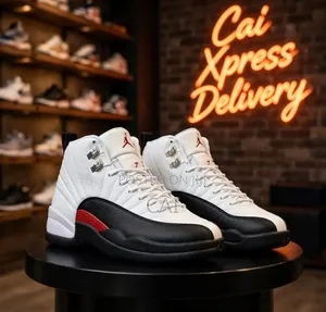 Air Jordan 12 Retro. White, Red, Black