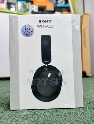 Sony WH-A02 ANC Wireless Over-Ear Headphones – Noise Cancelling, Black