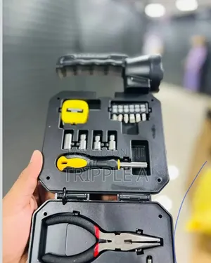 Rechargeable LED Flashlight With Portable Tool Box