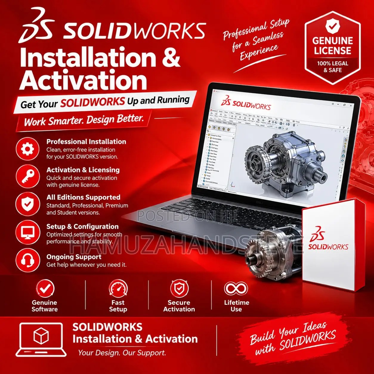 Get Solidworks Installation + License