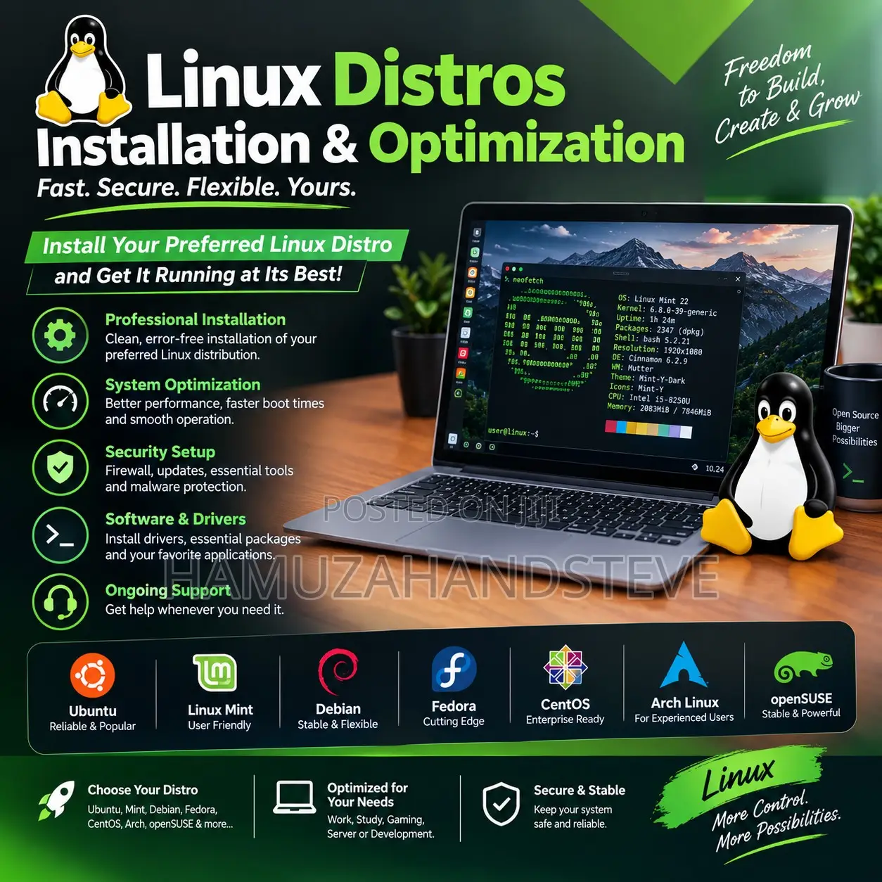 Professional Linux OS Installation & Setup Service