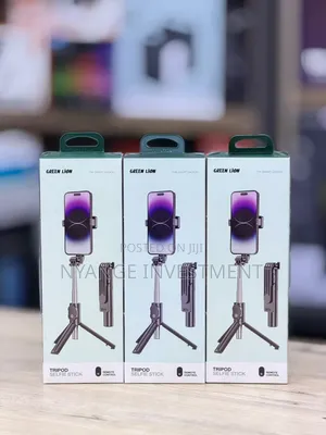 Green Lion Height Adjustable Tripod Selfie Stick 73cm With Remote