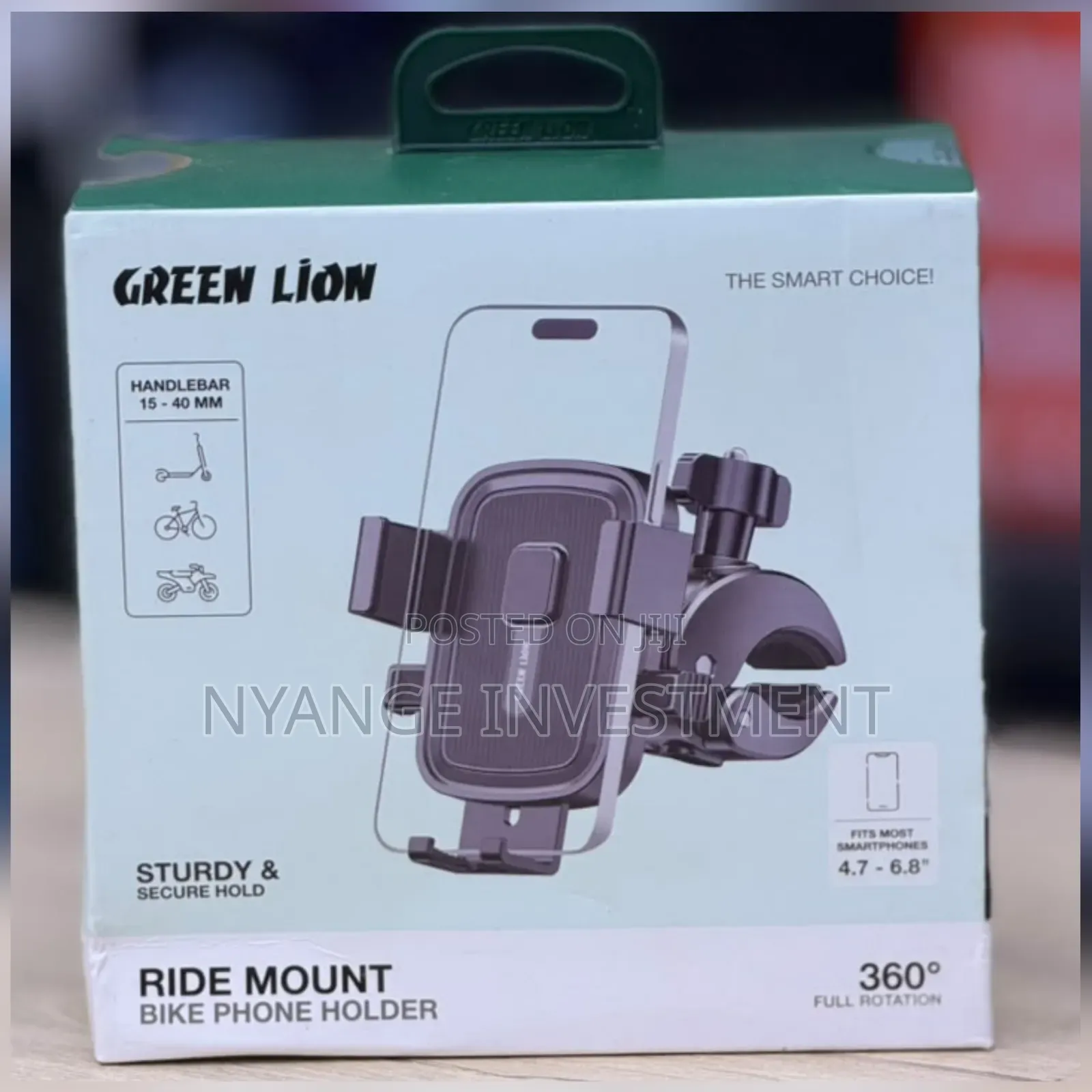 Green Lion Ride Mount Bike Phone Holder
