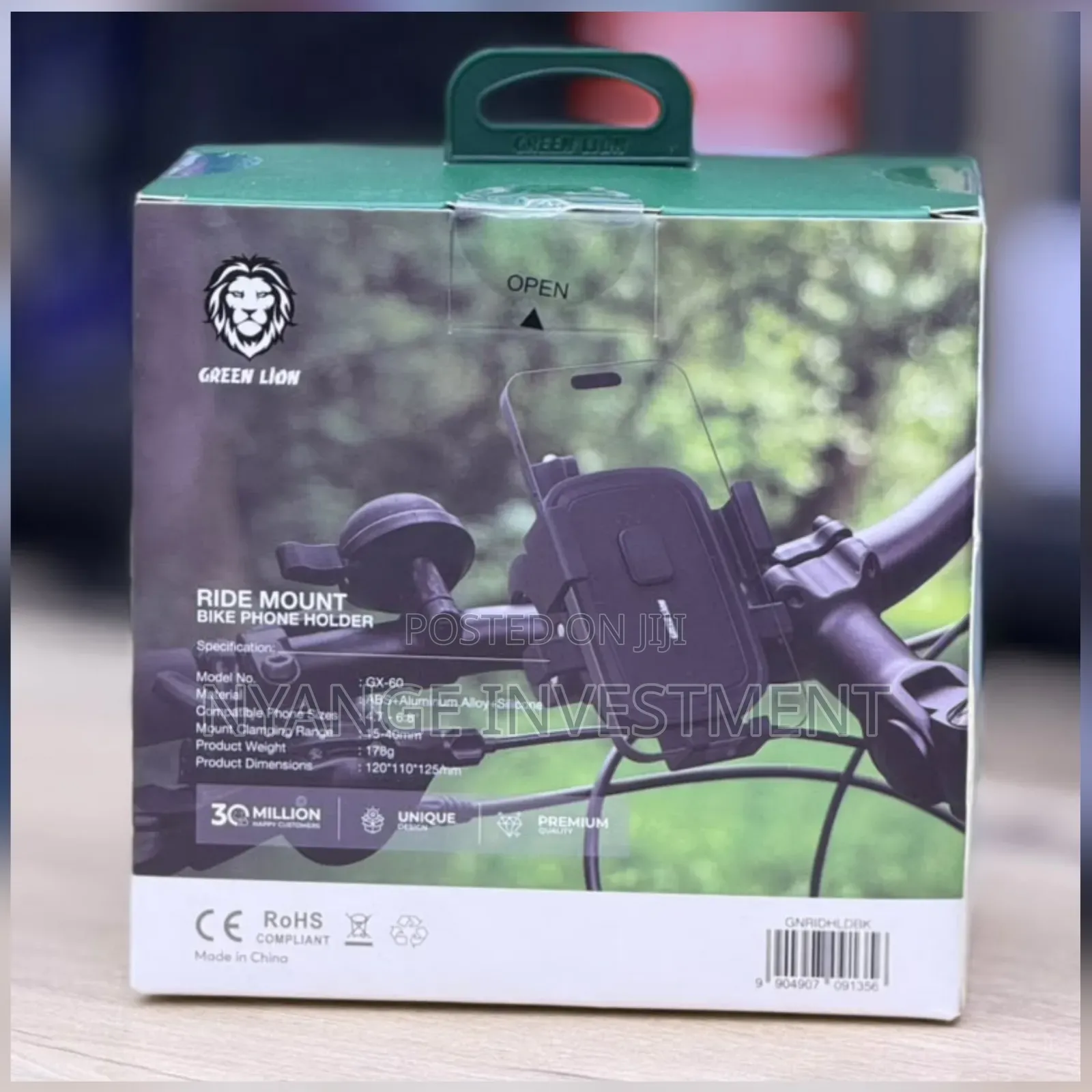 Green Lion Ride Mount Bike Phone Holder