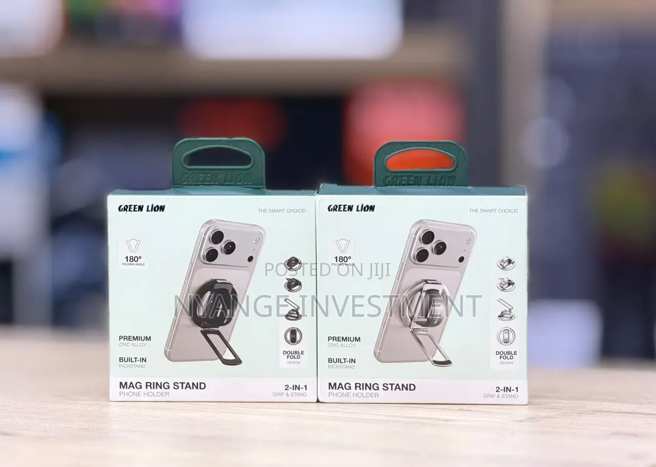 Green Lion Mag Ring Stand 2in1 Phone Holder Premium Built in Stand