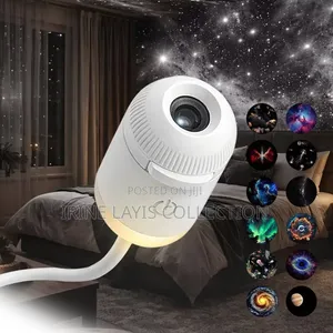 -In-1 Galaxy Projector Night Light With a Flexible USB Neck.