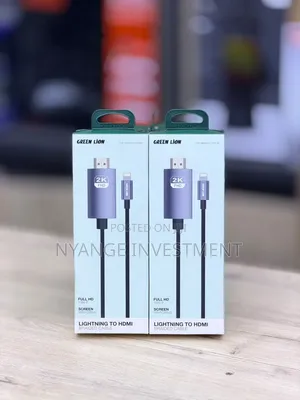 Green Lion Lightning to HDMI Cable 2M Braided Cable Full HD 1080P