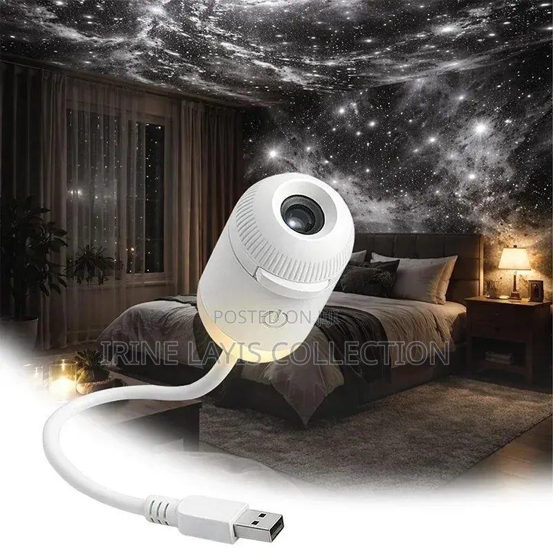 Mini Galaxy Projector Night Light, USB Stary Sky Night Light Projector