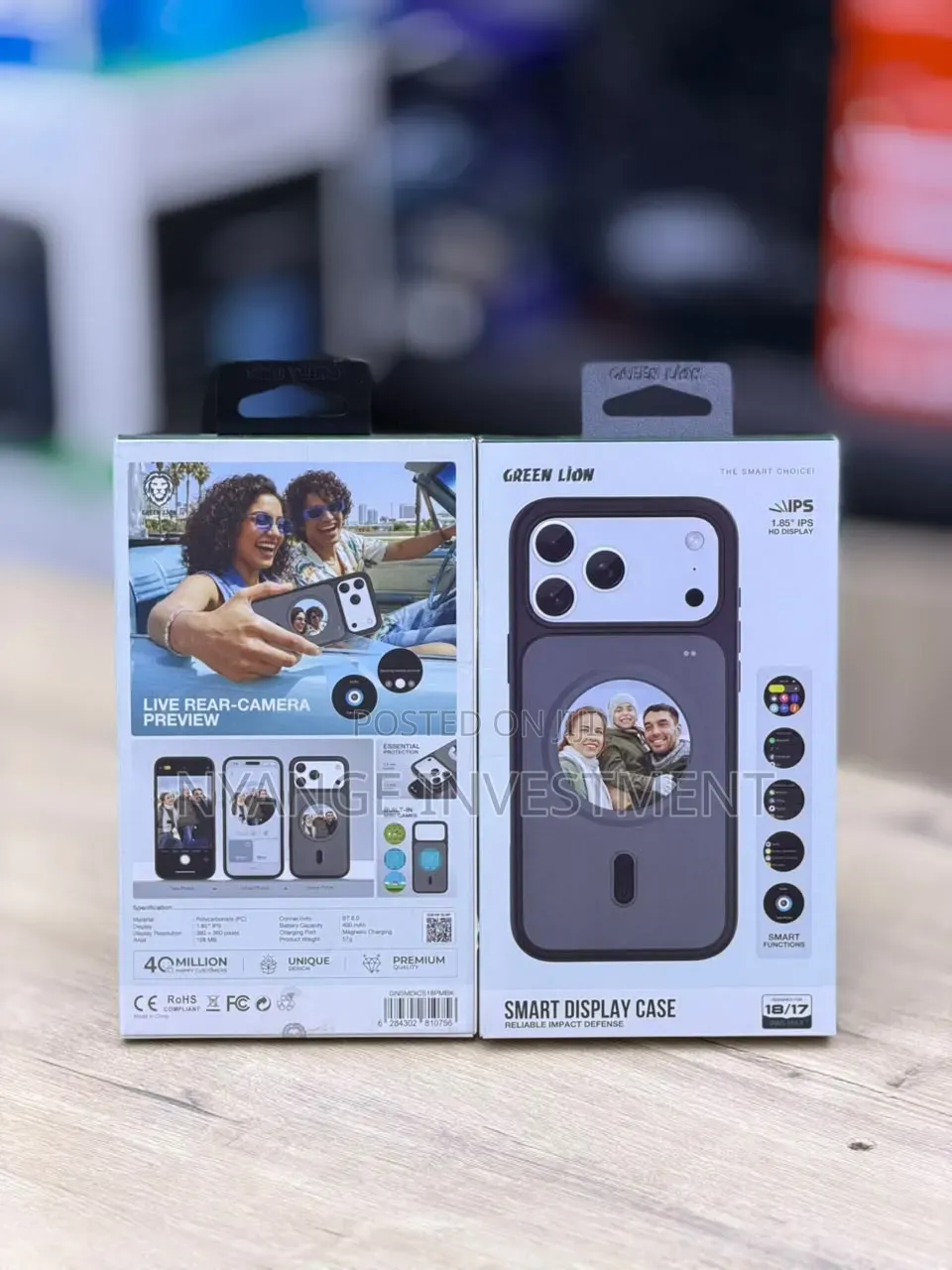 Green Lion Smart Display Case With for iPhone 18/17 Pro Max