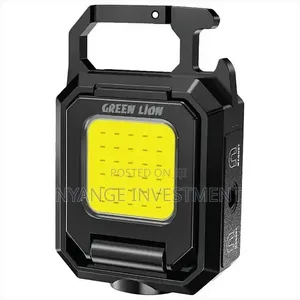 Green Lion Foldable Keychain Light,Mini Rechargeable Torch