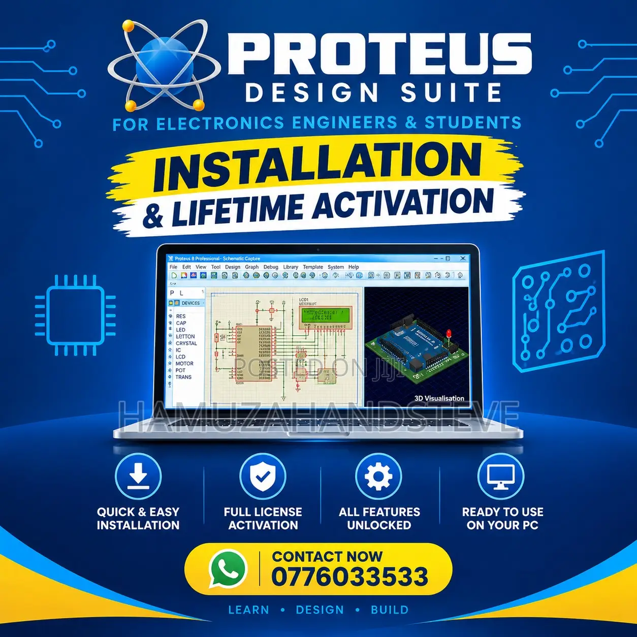 Proteus Design Suite Full Installation & Lifetime Activation