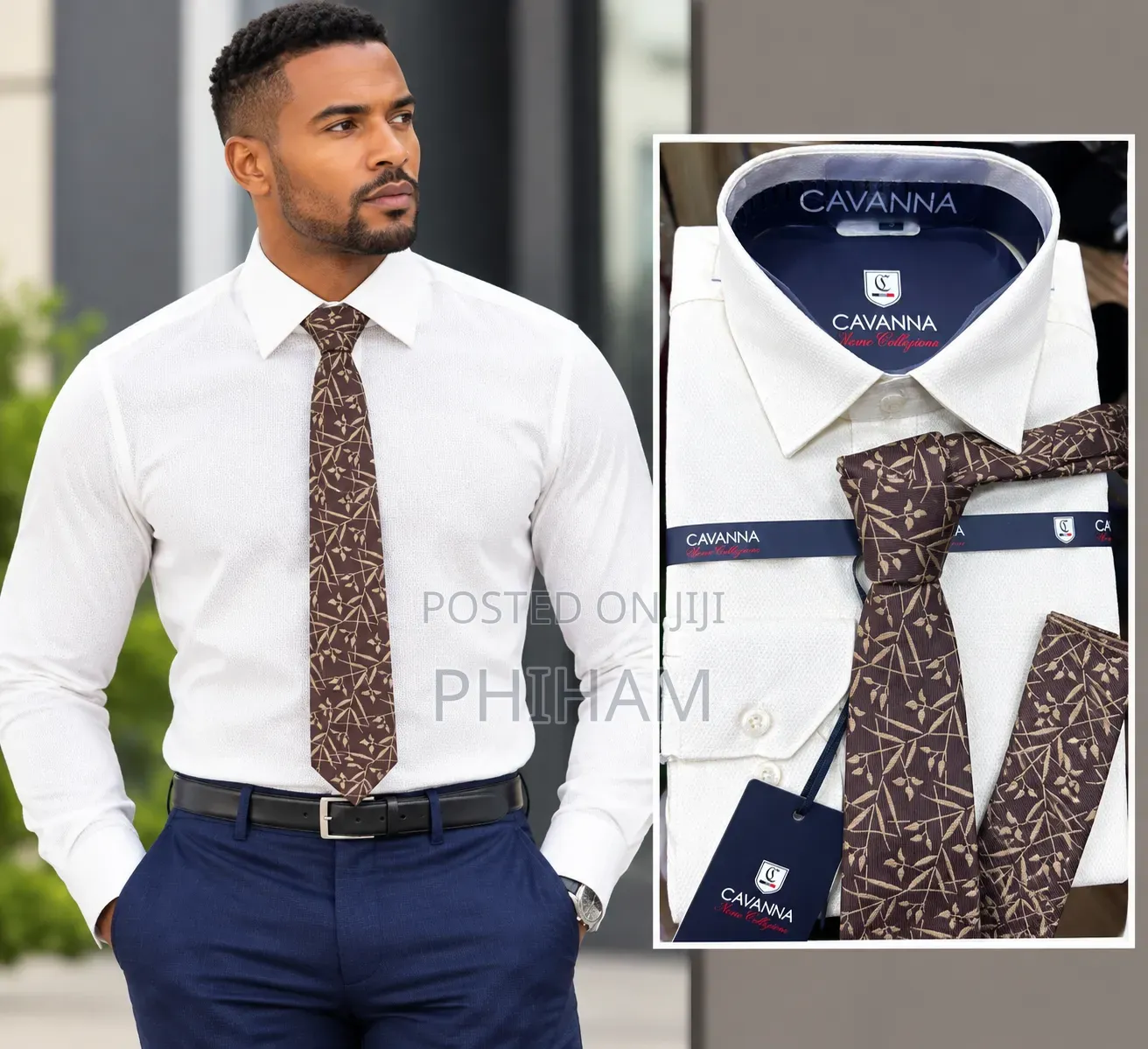 Men's Shirt and Tie Set