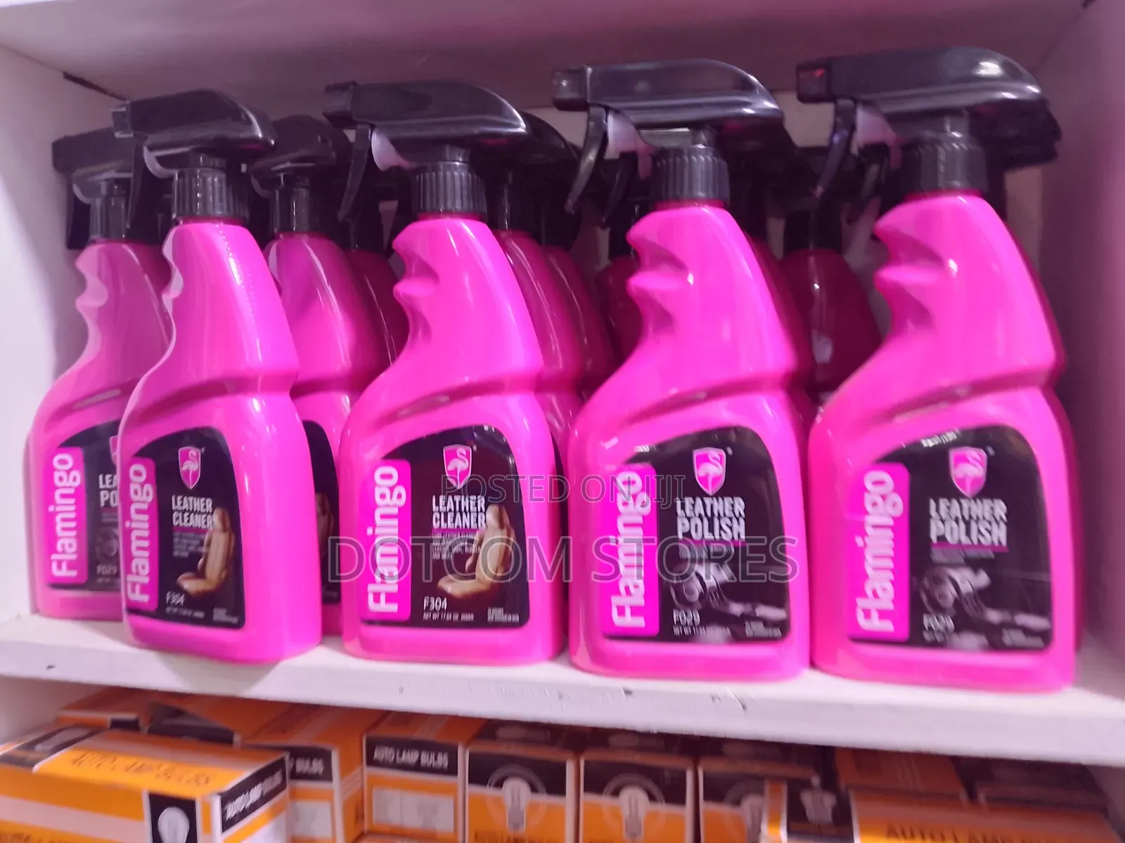1pc Flamingo Leather Polish Spray 500ml