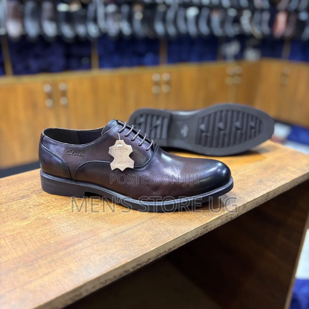 Clarks Genuine Leather Rubber Sole Gentle Plain Loafers