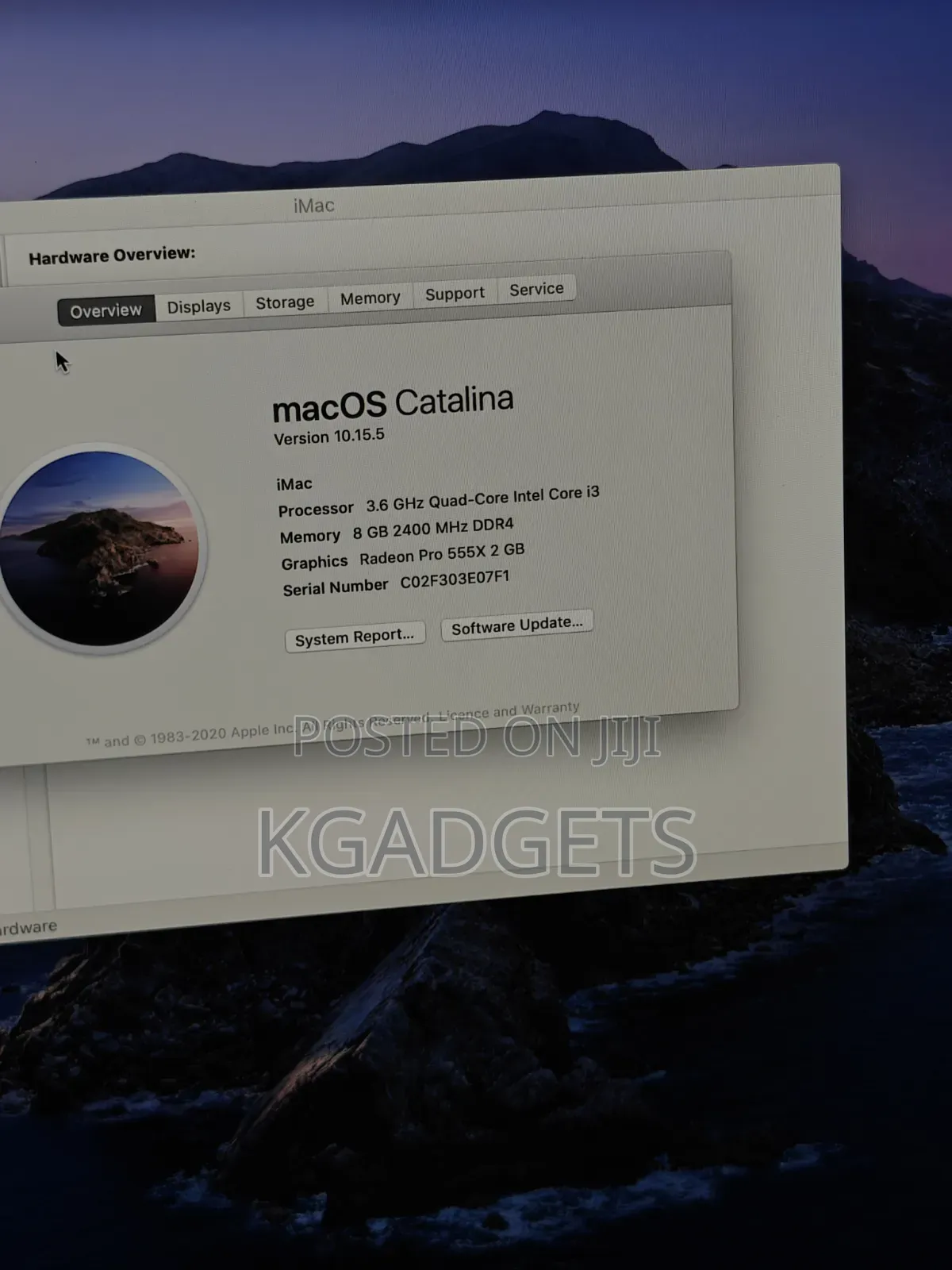 New Desktop Computer Apple iMac 8GB Intel Core i3 SSD 256GB