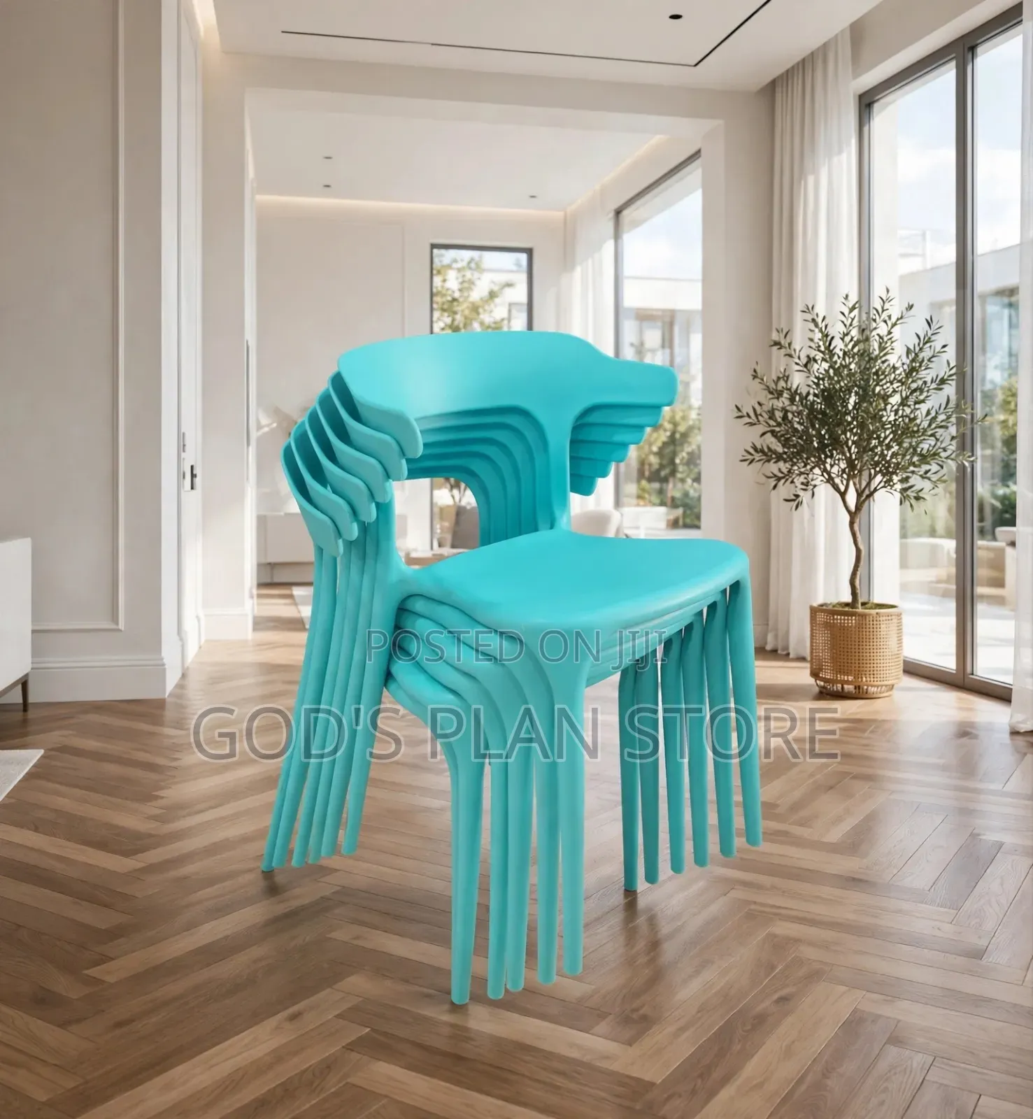 Tuquoise Stackable Plastic Chairs Plastic Chairs