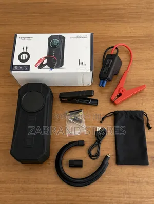 4-in-1 Car Jump Starter/Tire Inflator/Torch/Power Bank
