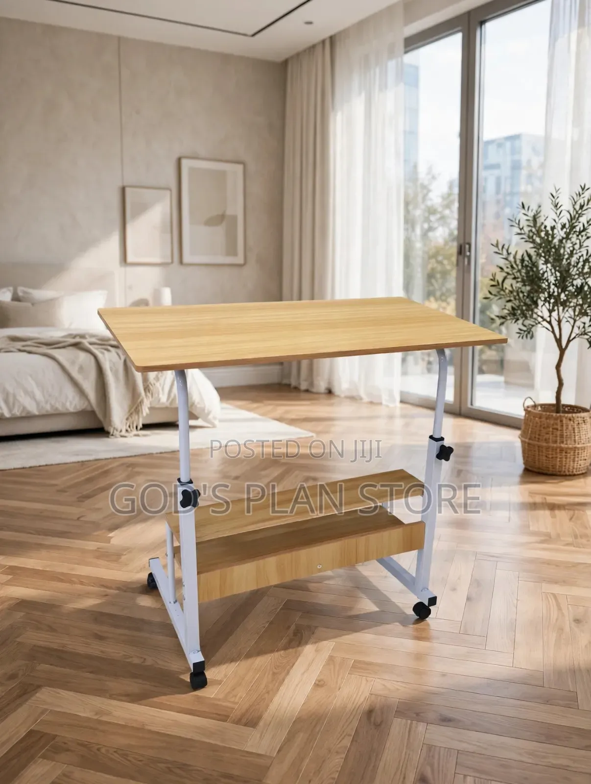 Cream Adjustable Laptop Table Laptop Table