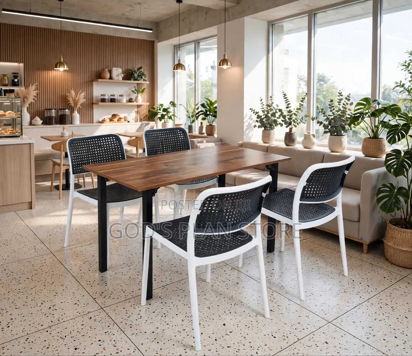Heavy Wooden Foldable Dining Table and Chairs Wooden Table and Chairs