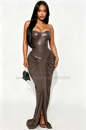 Leather Cosset Dress