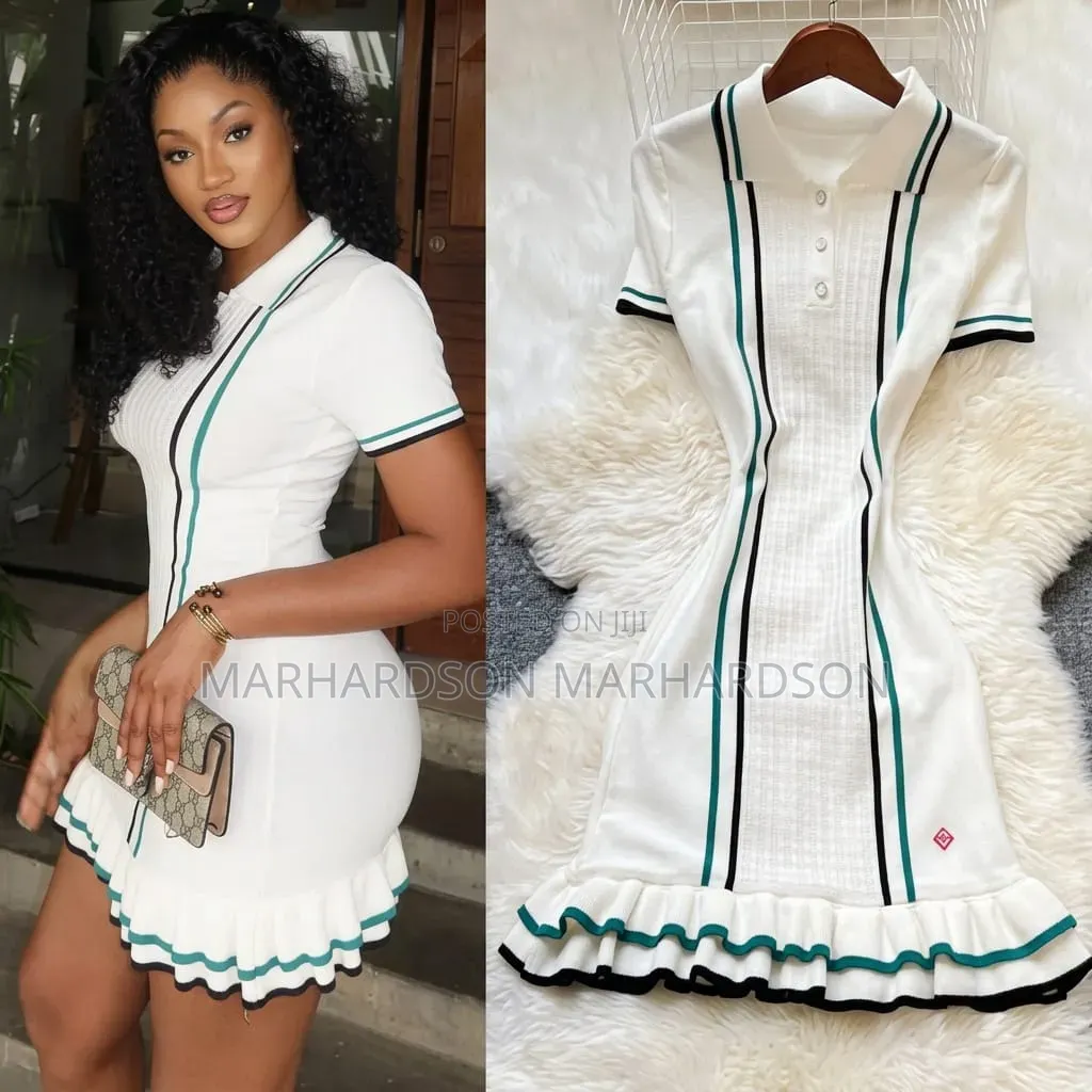 Knitted Polo Mini Dress