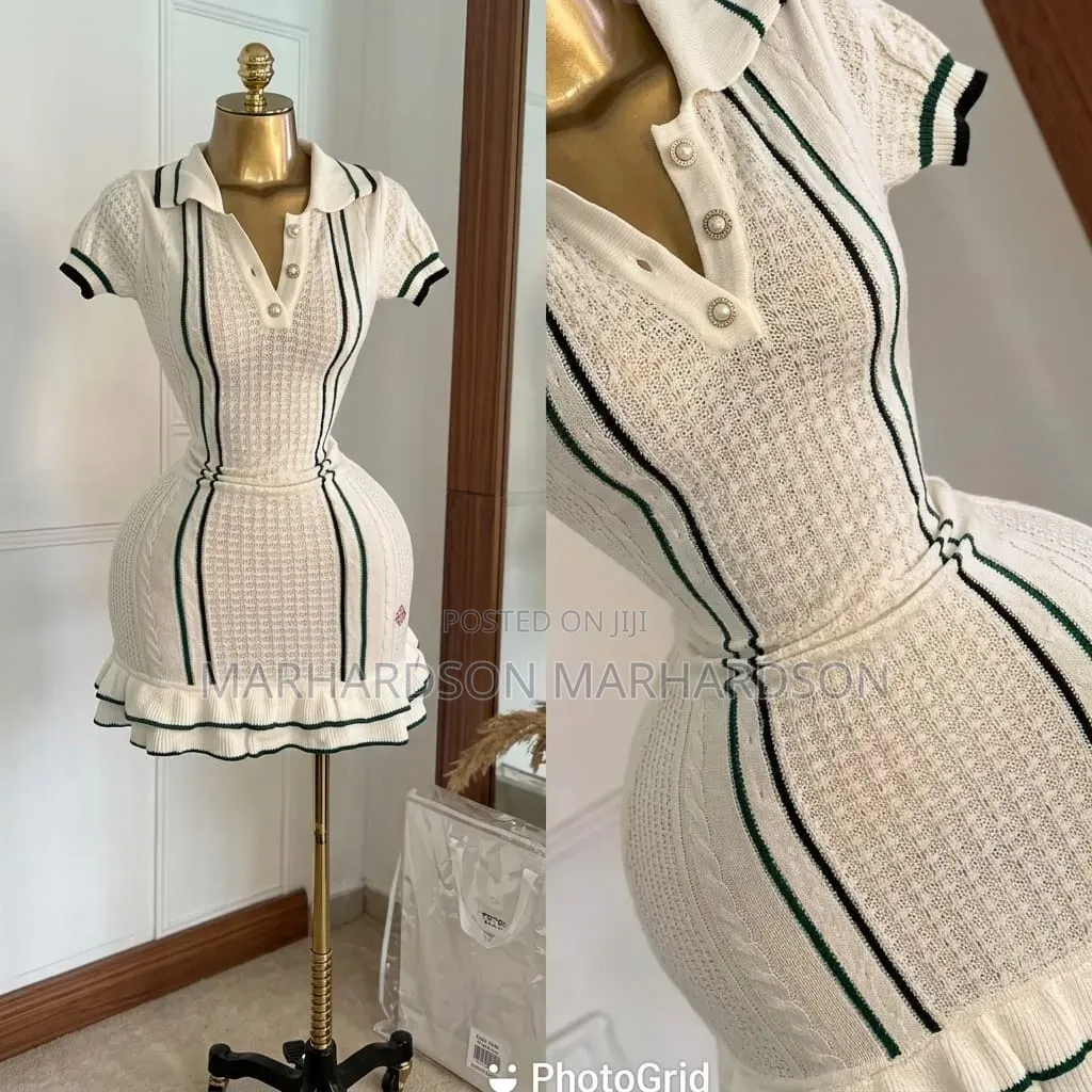 Knitted Polo Mini Dress