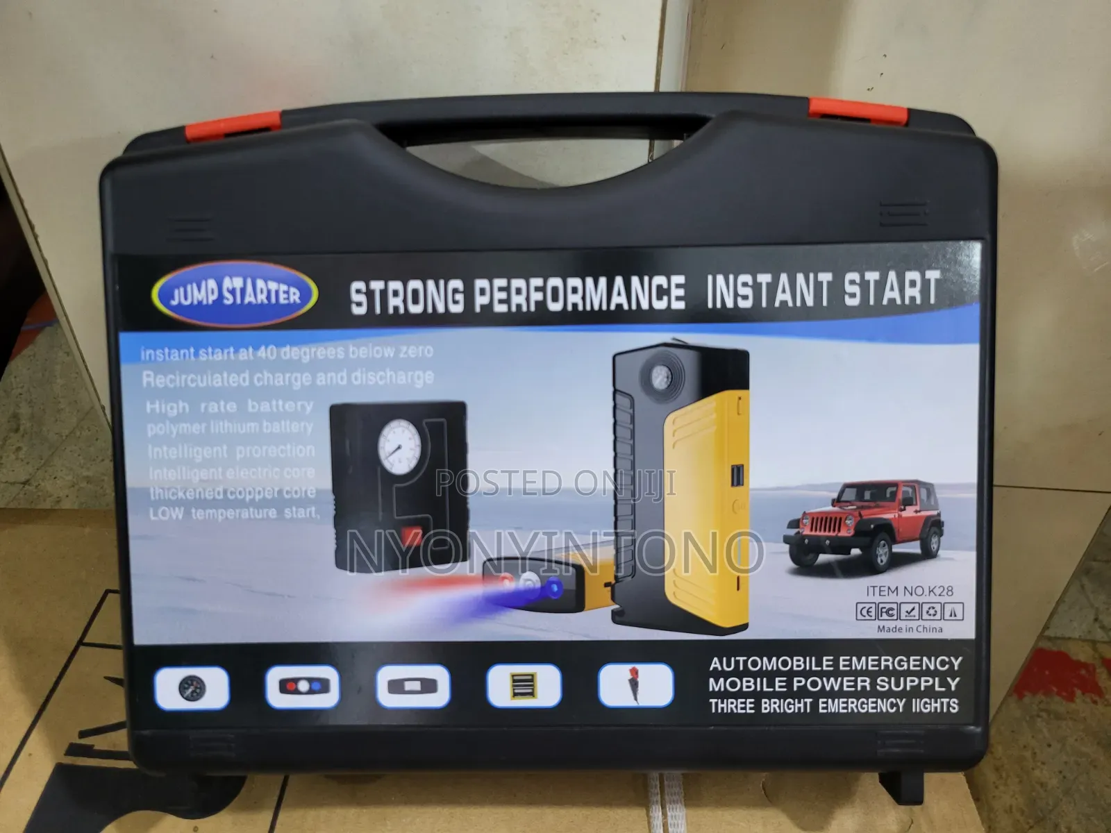Heavy Duty 3 in 1 Emergency Car Jump Starter for Also Big Cars
