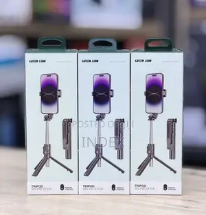 Green Lion Height Adjustable Tripod Selfie Stick 73cm With Remote